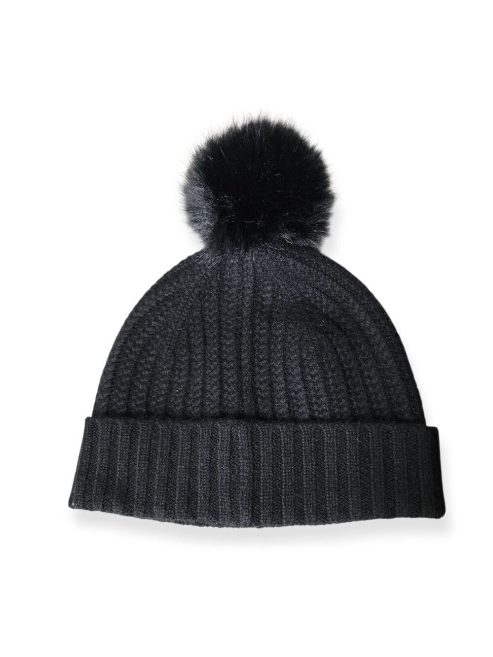 La Seine 100% Cashmere Hat with Pompom NWOT